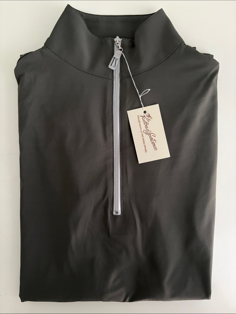 NWT The Tailored Sportsman Icefil Sunshirt Army/White/Silver Zipper XS